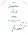 Forever Swirly Wine Wedding Label
